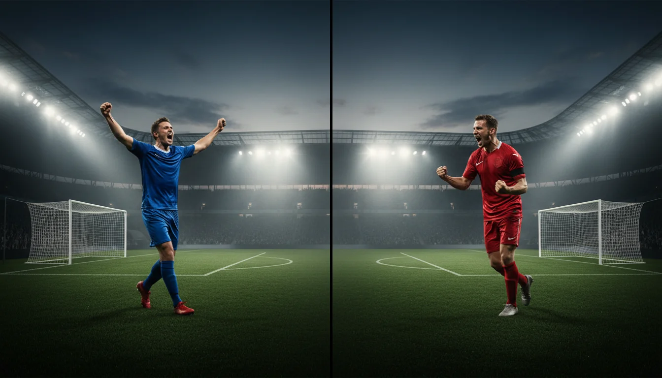 Beide teams scoren BTTS weddenschap voetbal