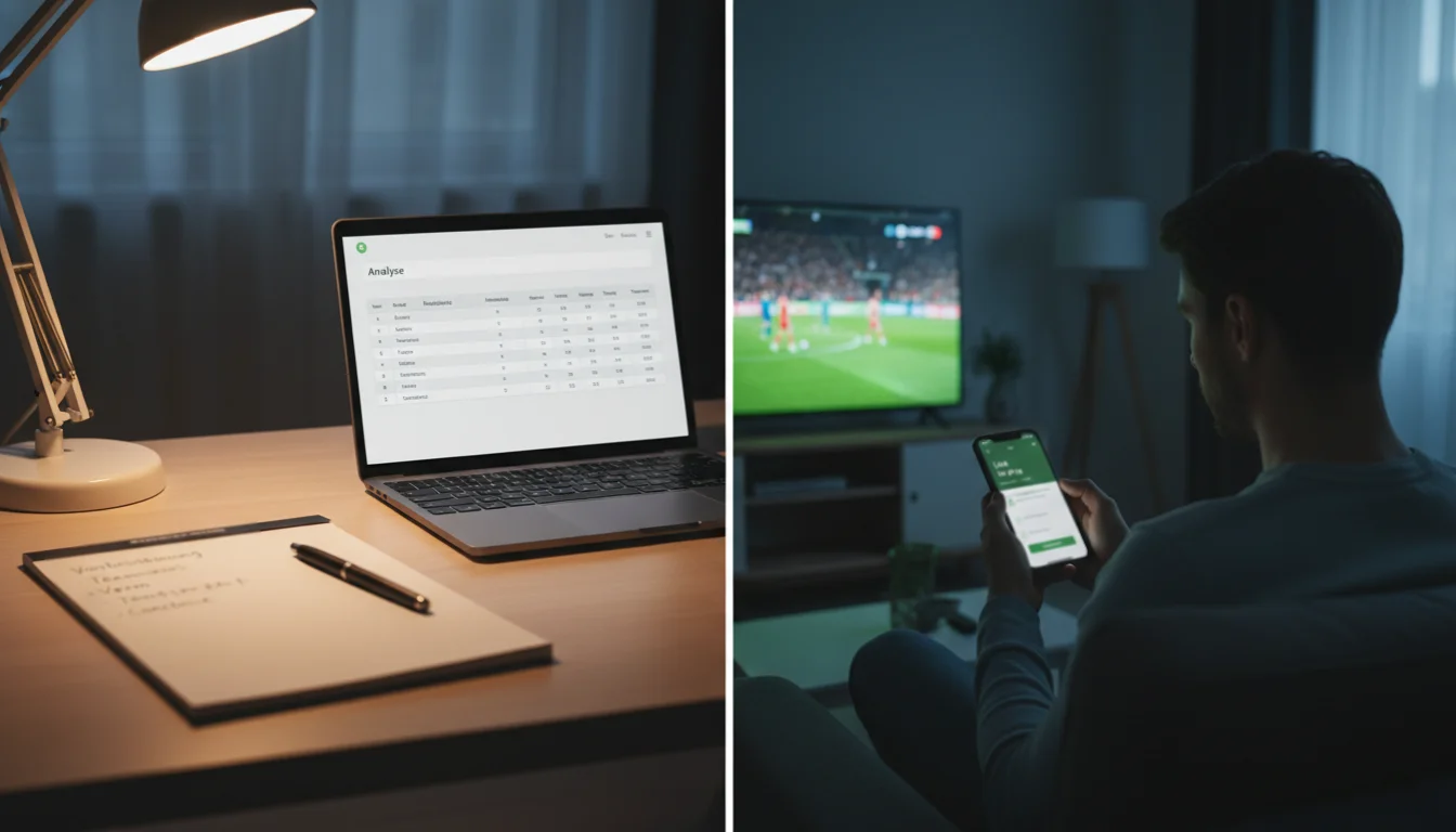 Pre-match versus live wedden vergelijking