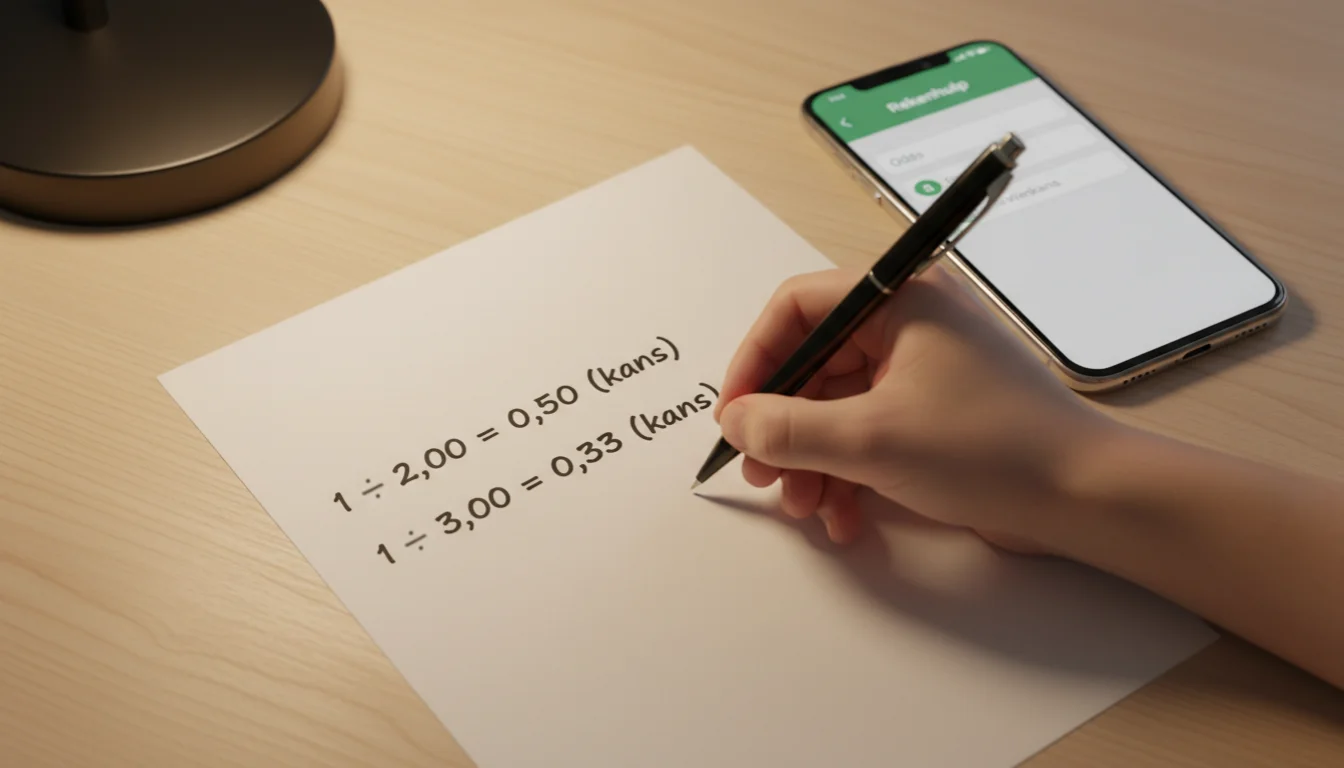 Winkans berekenen uit odds formule voorbeelden